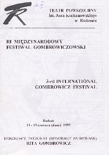 III Międzynarodowy Festiwal Gombrowiczowski