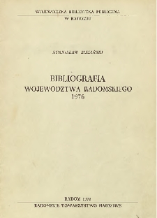Bibliografia województwa radomskiego 1976