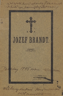 Ś. P. Józef Brandt