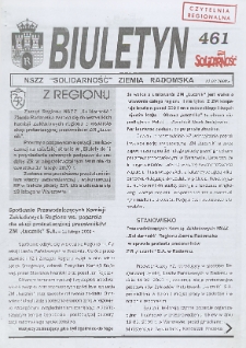 Biuletyn NSZZ "Solidarność" Ziemia Radomska, 2000, nr 461