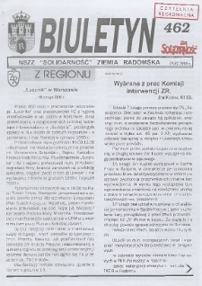 Biuletyn NSZZ "Solidarność" Ziemia Radomska, 2000, nr 462