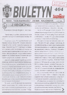 Biuletyn NSZZ "Solidarność" Ziemia Radomska, 2000, nr 464
