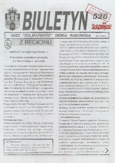 Biuletyn NSZZ "Solidarność" Ziemia Radomska, 2001, nr 526