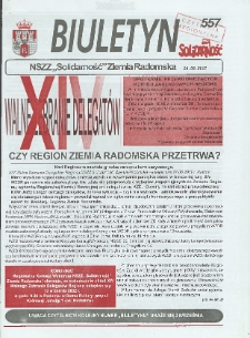 Biuletyn NSZZ "Solidarność" Ziemia Radomska, 2002, nr 557