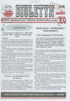 Biuletyn NSZZ "Solidarność" Ziemia Radomska, 2003, nr 579