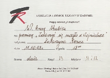 [Zaproszenie dla Anny Skubisz na premierę „Zdarzyć się mogło w Wojnicówce" ]/ Teatr Powszechny im. Jana Kochanowskiego w Radomiu