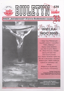 Biuletyn NSZZ "Solidarność" Ziemia Radomska, 2003, nr 574