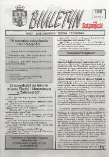 Biuletyn NSZZ "Solidarność" Ziemia Radomska, 1993, nr 186