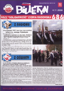 Biuletyn NSZZ "Solidarność" Ziemia Radomska, 2008, nr 686