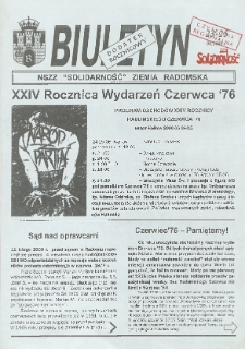 Biuletyn NSZZ "Solidarność" Ziemia Radomska, 2000, Dodatek rocznicowy