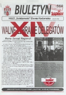 Biuletyn NSZZ "Solidarność" Ziemia Radomska, 2009, nr 560
