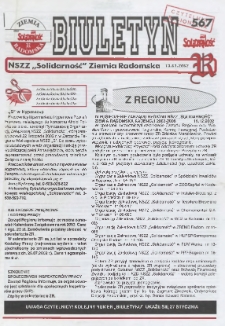 Biuletyn NSZZ "Solidarność" Ziemia Radomska, 2003, nr 567