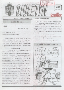 Biuletyn NSZZ "Solidarność" Ziemia Radomska, 1998, nr 411
