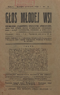 Głos Młodej Wsi, 1934, R. 3, nr 9