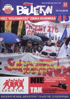 Biuletyn NSZZ "Solidarność" Ziemia Radomska, 2010, nr 713