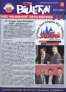 Biuletyn NSZZ "Solidarność" Ziemia Radomska, 2010, nr 714