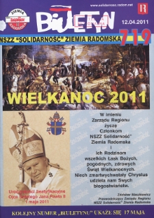 Biuletyn NSZZ "Solidarność" Ziemia Radomska, 2011, mr 719