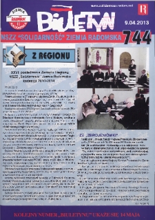 Biuletyn NSZZ "Solidarność" Ziemia Radomska, 2013, nr 744
