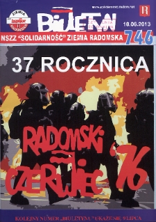 Biuletyn NSZZ "Solidarność" Ziemia Radomska, 2013, nr 746