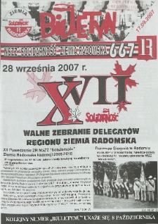 Biuletyn NSZZ "Solidarność" Ziemia Radomska, 2007, nr 667
