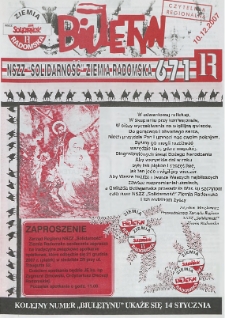 Biuletyn NSZZ "Solidarność" Ziemia Radomska, 2007, nr 671