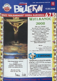 Biuletyn NSZZ "Solidarność" Ziemia Radomska, 2008, nr 675