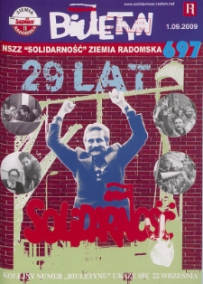Biuletyn NSZZ "Solidarność" Ziemia Radomska, 2009, nr 697