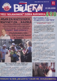 Biuletyn NSZZ "Solidarność" Ziemia Radomska, 2009, nr 698