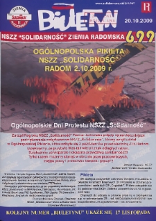 Biuletyn NSZZ "Solidarność" Ziemia Radomska, 2009, nr 699