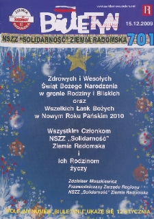 Biuletyn NSZZ "Solidarność" Ziemia Radomska, 2009, nr 701