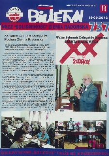 Biuletyn NSZZ "Solidarność" Ziemia Radomska, 2012, nr 737