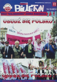 Biuletyn NSZZ "Solidarność" Ziemia Radomska, 2012, nr 738