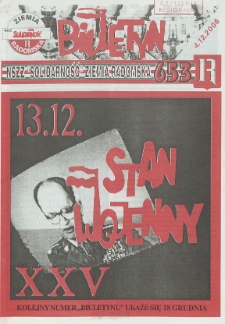 Biuletyn NSZZ "Solidarność" Ziemia Radomska, 2006, nr 653