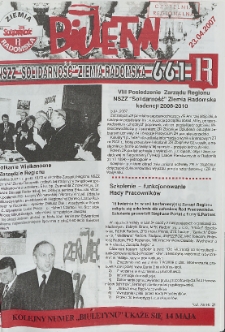 Biuletyn NSZZ "Solidarność" Ziemia Radomska, 2007, nr 661
