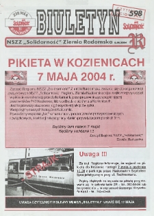 Biuletyn NSZZ "Solidarność" Ziemia Radomska, 2004, nr 598