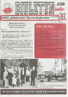 Biuletyn NSZZ "Solidarność" Ziemia Radomska, 2005, nr 628