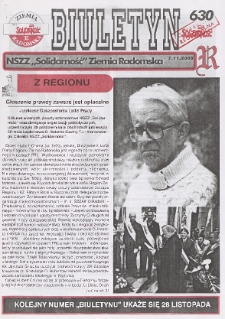Biuletyn NSZZ "Solidarność" Ziemia Radomska, 2005, nr 630