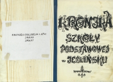 Kronika Szkoły Podstawowej w Jedlińsku