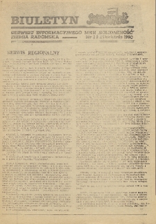 Biuletyn NSZZ "Solidarność" Ziemia Radomska, 1990, nr 21