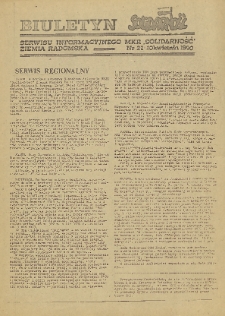 Biuletyn NSZZ "Solidarność" Ziemia Radomska, 1990, nr 22