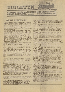 Biuletyn NSZZ "Solidarność" Ziemia Radomska, 1990, nr 23