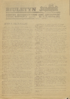 Biuletyn NSZZ "Solidarność" Ziemia Radomska, 1990, nr 30