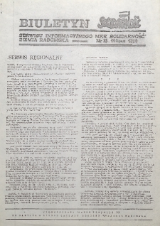 Biuletyn NSZZ "Solidarność" Ziemia Radomska, 1990, nr 33