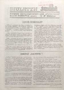 Biuletyn NSZZ "Solidarność" Ziemia Radomska, 1990, nr 47