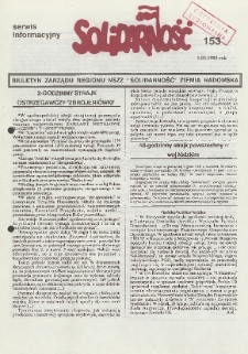 Biuletyn NSZZ "Solidarność" Ziemia Radomska, 1993, nr 153