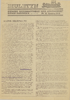Biuletyn NSZZ "Solidarność" Ziemia Radomska, 1990, nr 16