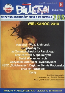 Biuletyn NSZZ "Solidarność" Ziemia Radomska, 2010, nr 705