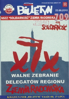 Biuletyn NSZZ "Solidarność" Ziemia Radomska, 2010, nr 709