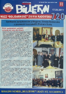 Biuletyn NSZZ "Solidarność" Ziemia Radomska, 2011, mr 720