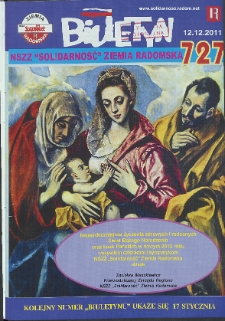 Biuletyn NSZZ "Solidarność" Ziemia Radomska, 2011, mr 727
